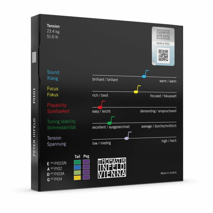 Peter Infeld Violin String Set 彼得·因费尔德"π"小提琴弦套装