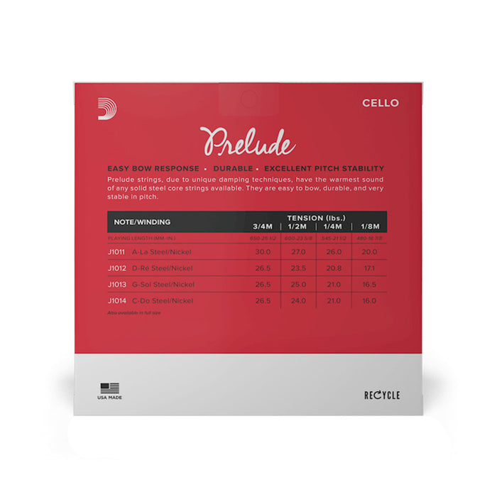 Prelude Cello String 序曲大提琴弦 J1010 1/2