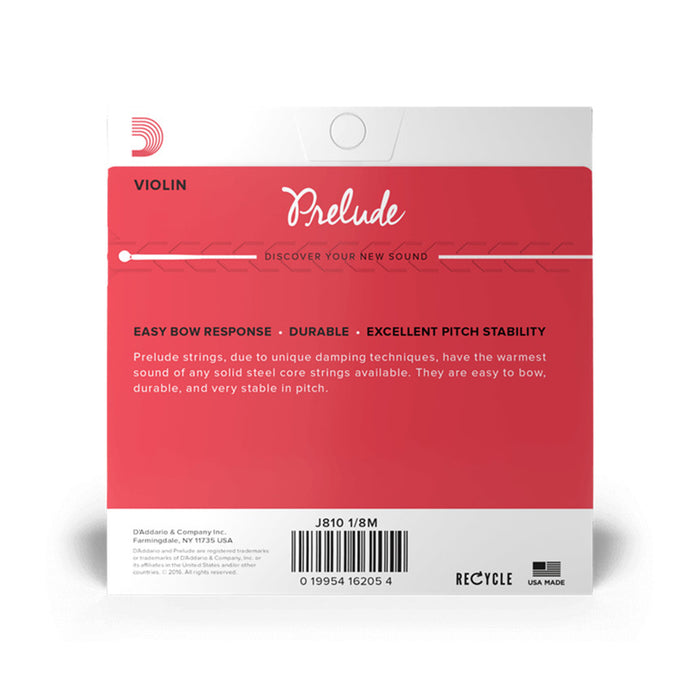 Prelude Violin String 序曲小提琴弦 J810 1/8