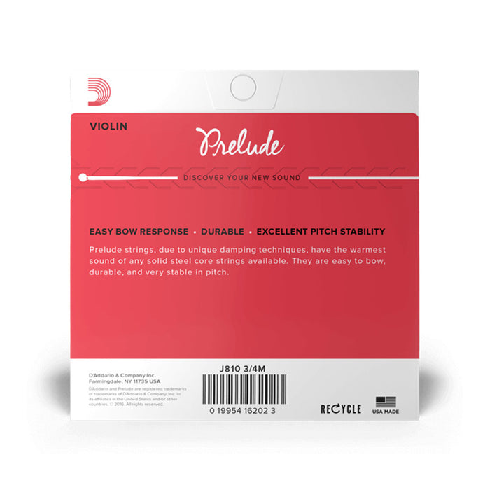 Prelude Violin String 序曲小提琴弦 J810 3/4