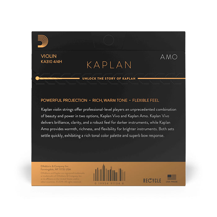 Kaplan AMO Violin String卡普兰小提琴弦 KA310 4/4