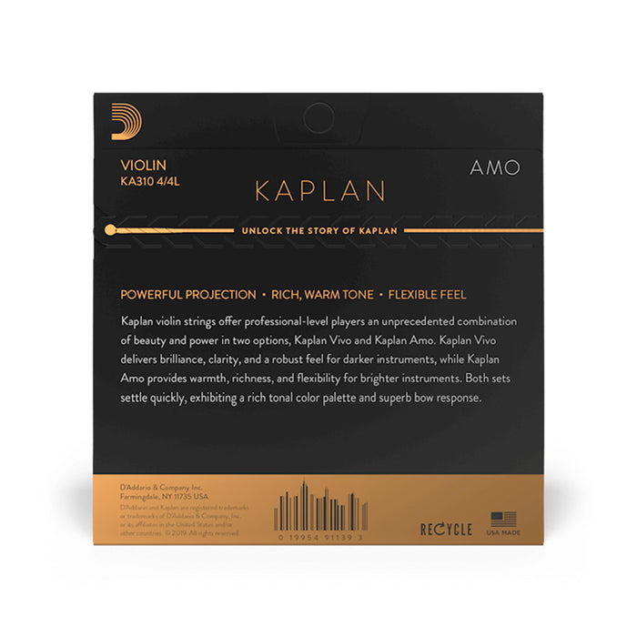 Kaplan AMO Violin String卡普兰小提琴弦 KA310 4/4
