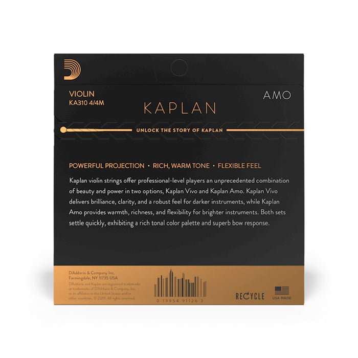 Kaplan AMO Violin String卡普兰小提琴弦 KA310 4/4
