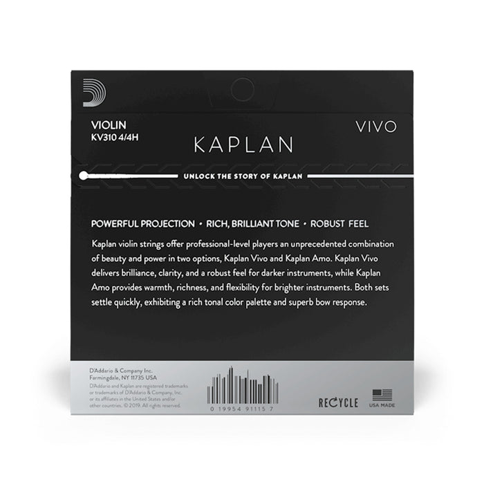 Kaplan VIVO Violin String 卡普兰小提琴弦 KV310 4/4