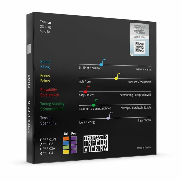 Peter Infeld Violin String Set 彼得·因费尔德"π"小提琴弦套装